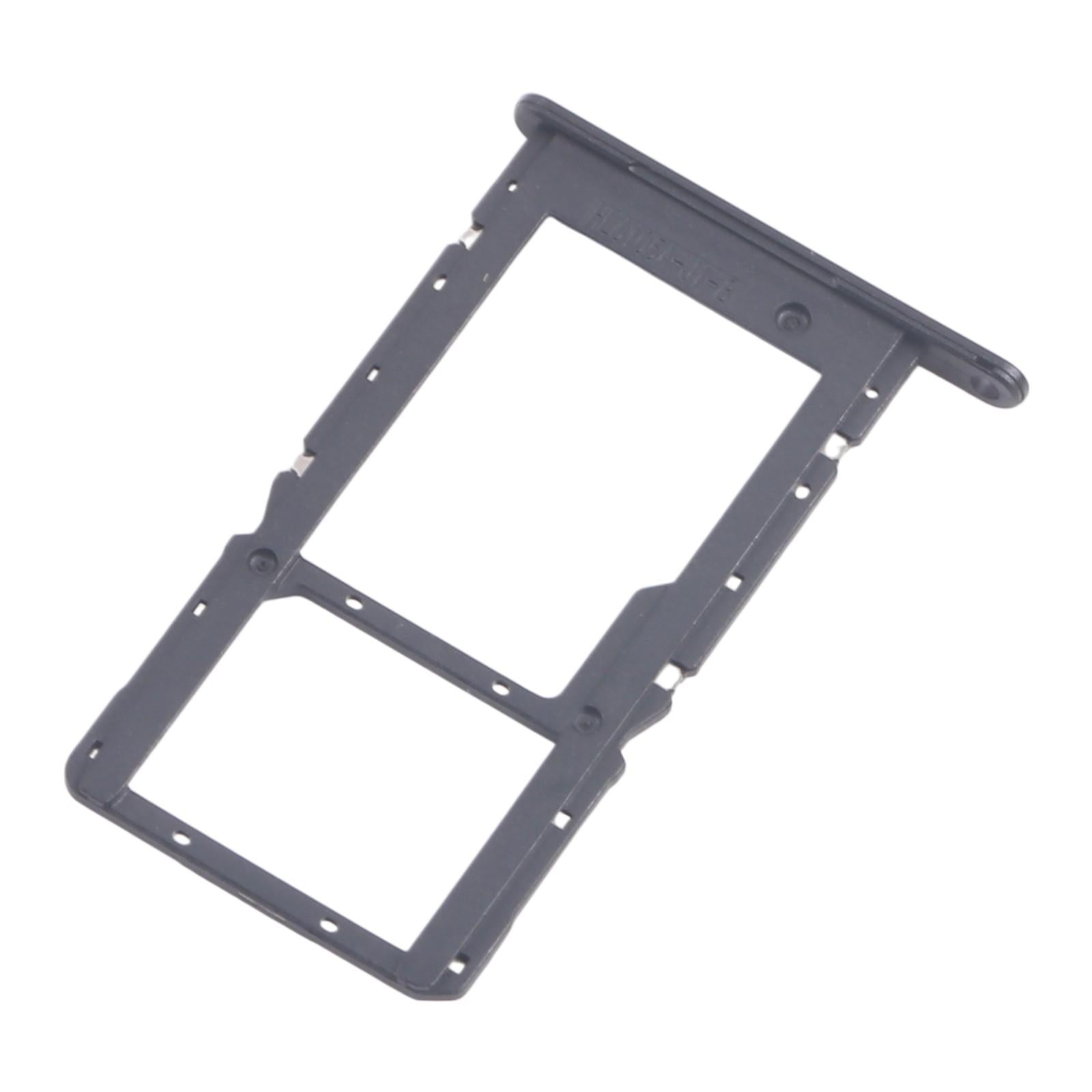 For Huawei Enjoy 60 10pcs Original SIM Card Tray + Micro SD Card Tray (Black)