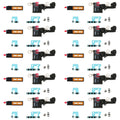 For iPhone 16e 10sets Speaker Ringer Buzzer Dustproof Mesh (Black)