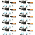 For iPhone 17 10sets Speaker Ringer Buzzer Dustproof Mesh (White)