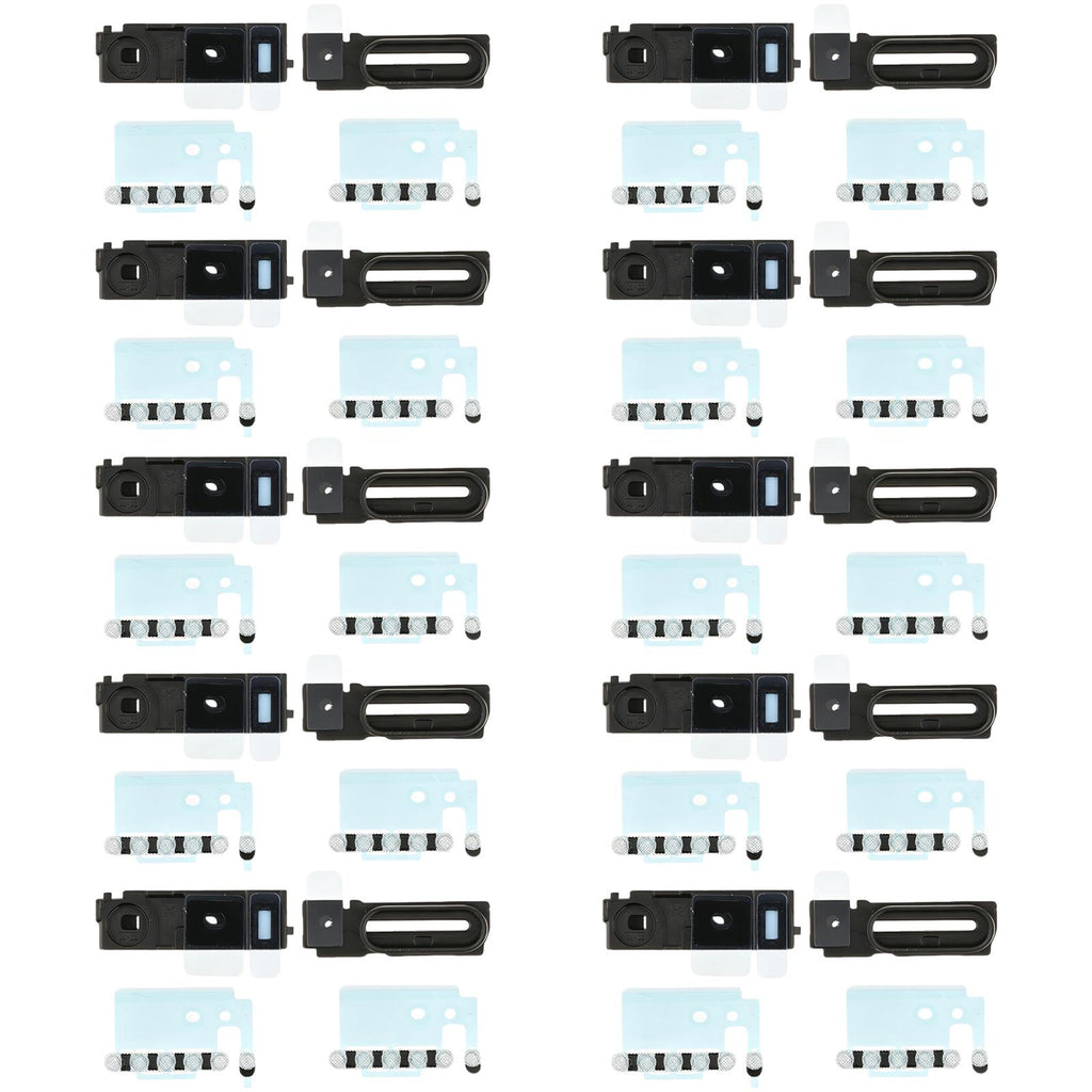 For iPhone 17 Pro Max 10sets Speaker Ringer Buzzer Dustproof Mesh (Silver)