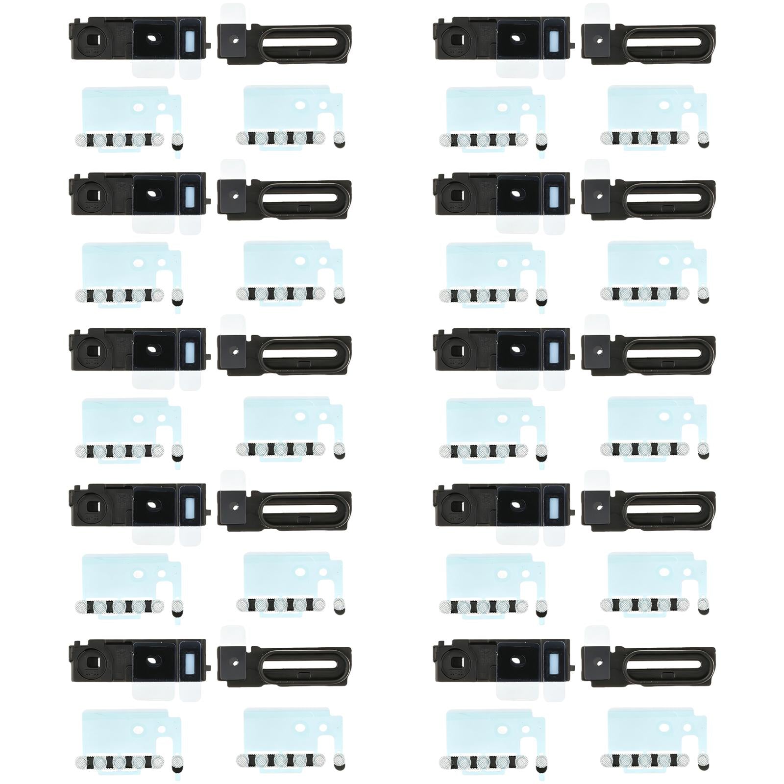 For iPhone 17 Pro Max 10sets Speaker Ringer Buzzer Dustproof Mesh (Silver)