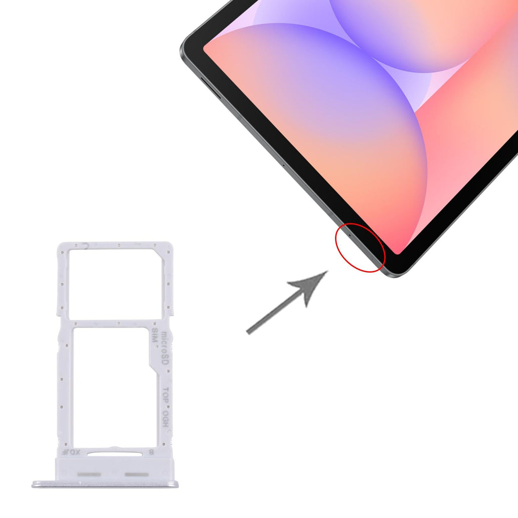 For Galaxy Tab S10 Lite SM-X400/X406 Original SIM + Micro SD Card Tray (Silver)