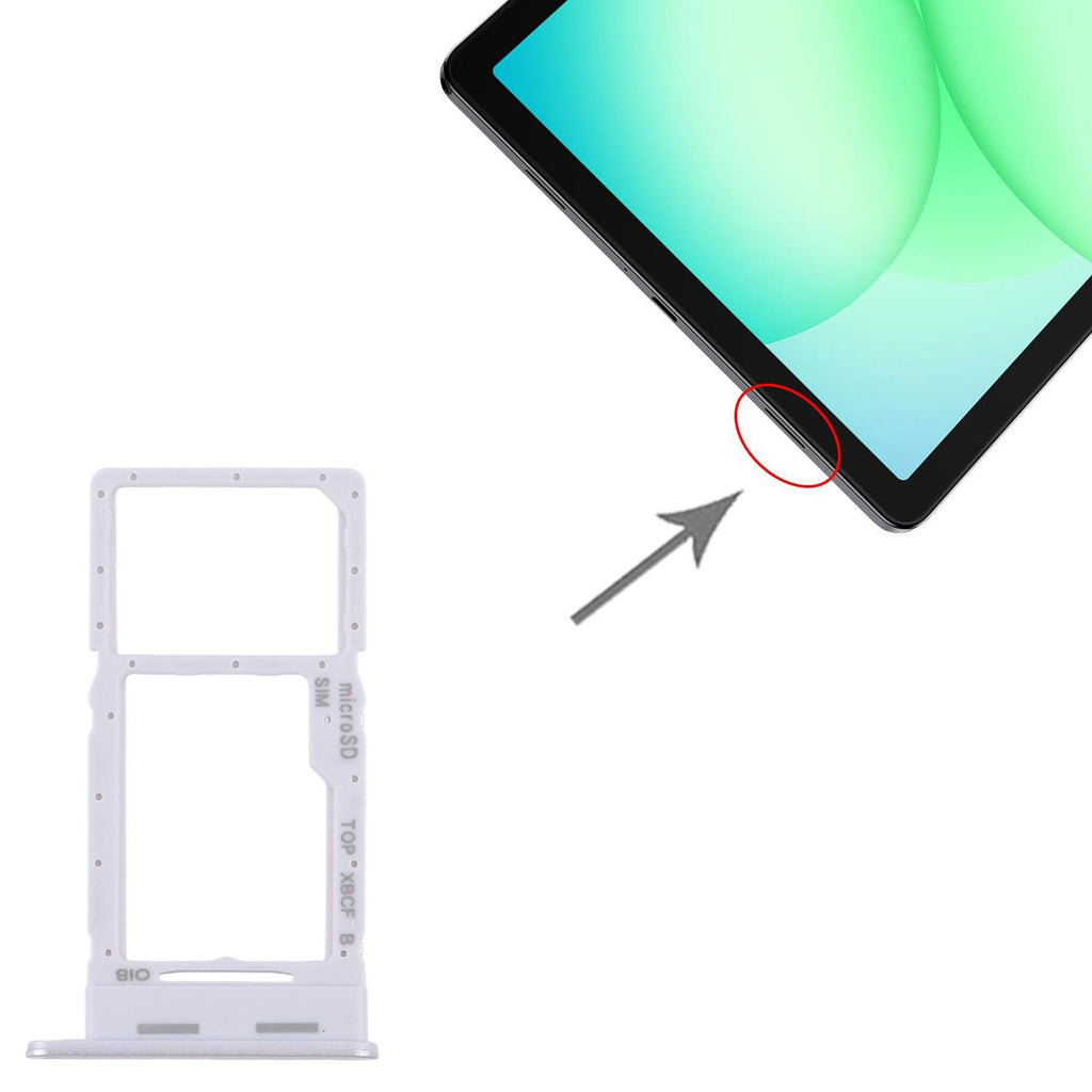 For Galaxy Tab A11+ SM-X236/X230 Original SIM + Micro SD Card Tray (Silver)
