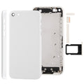 Full Housing  Chassis / Back Cover with Mounting Plate & Mute Button + Power Button + Volume Button + Nano SIM Card Tray for iPhone 5C(White)