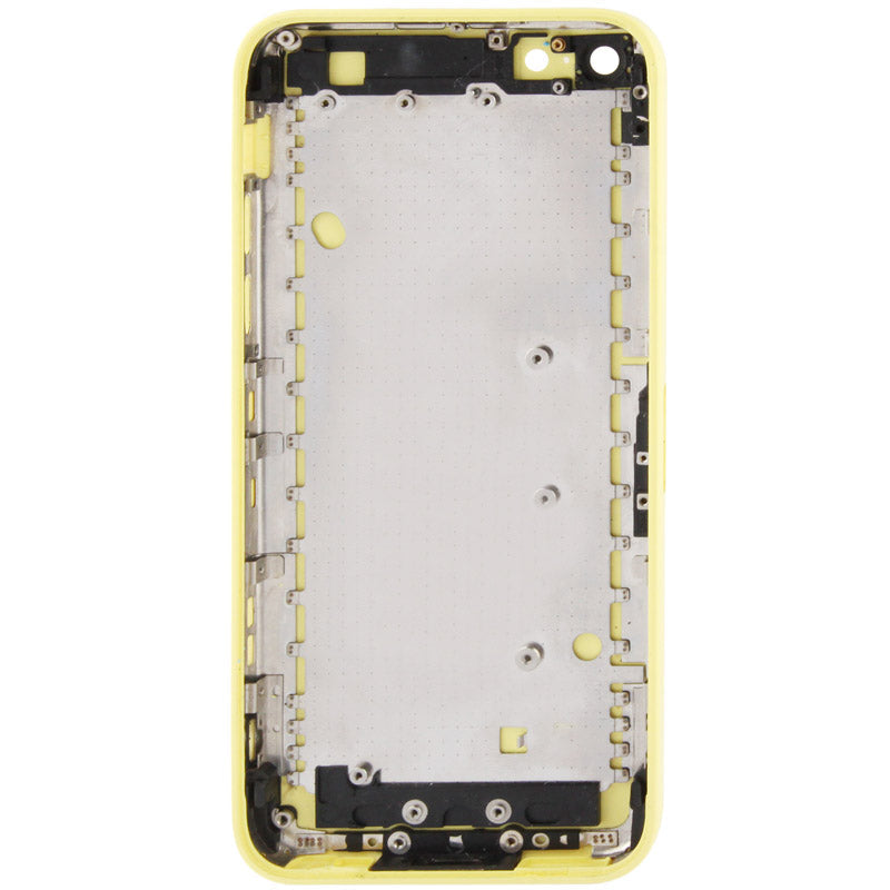 Full Housing  Chassis / Back Cover with Mounting Plate & Mute Button + Power Button + Volume Button + Nano SIM Card Tray for iPhone 5C(Yellow)