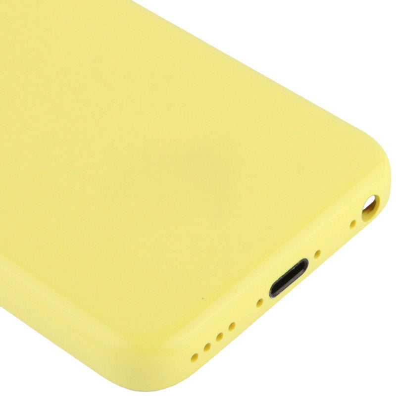 Full Housing  Chassis / Back Cover with Mounting Plate & Mute Button + Power Button + Volume Button + Nano SIM Card Tray for iPhone 5C(Yellow)
