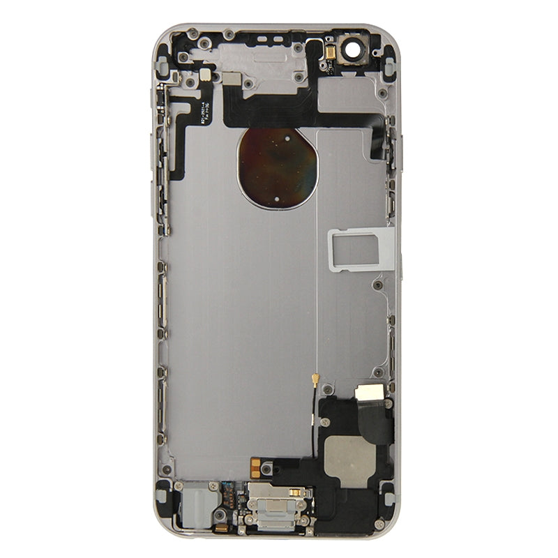 Full Housing Back Cover with Power Button & Volume Button Flex Cable & Charging Port Flex Cable & Speaker Ringer Buzzer for iPhone 6(Grey)