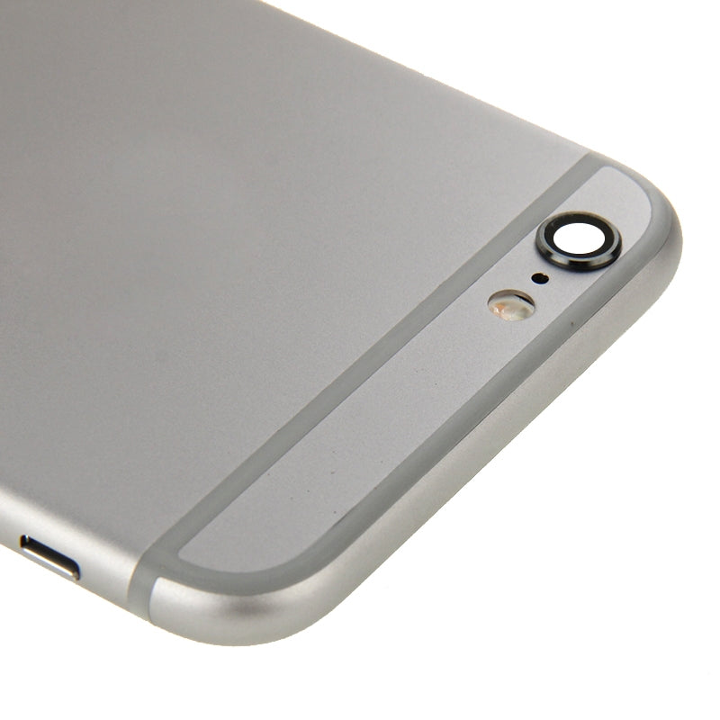 Full Housing Back Cover with Power Button & Volume Button Flex Cable & Charging Port Flex Cable & Speaker Ringer Buzzer for iPhone 6(Grey)