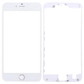3 in 1 for iPhone 6s Plus (Front Screen Outer Glass Lens + Front Housing LCD Frame + Home Button)(Silver)