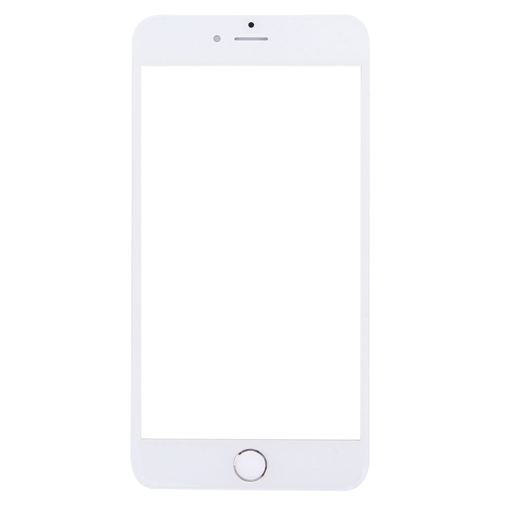 3 in 1 for iPhone 6s Plus (Front Screen Outer Glass Lens + Front Housing LCD Frame + Home Button)(Silver)