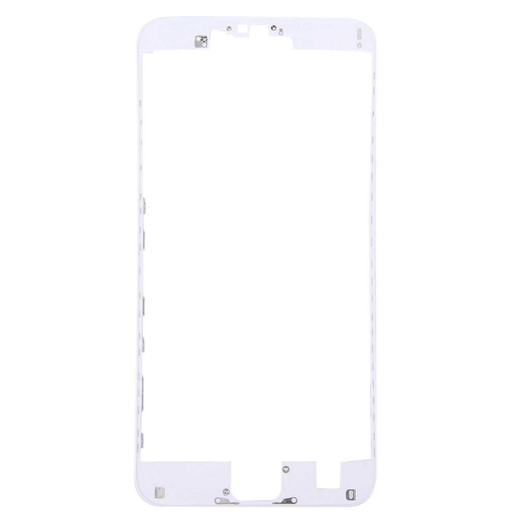 3 in 1 for iPhone 6s Plus (Front Screen Outer Glass Lens + Front Housing LCD Frame + Home Button)(Silver)