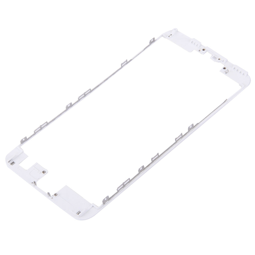 3 in 1 for iPhone 6s Plus (Front Screen Outer Glass Lens + Front Housing LCD Frame + Home Button)(Silver)