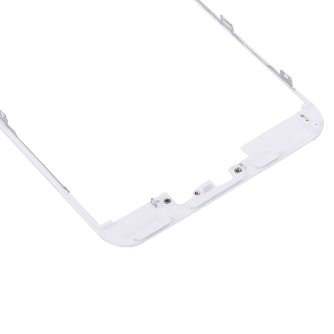 3 in 1 for iPhone 6s Plus (Front Screen Outer Glass Lens + Front Housing LCD Frame + Home Button)(Silver)