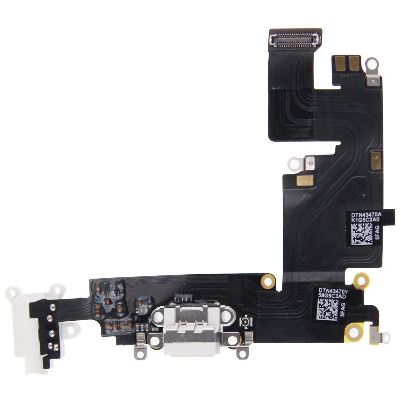 Charging Port Dock Connector Flex Cable  for iPhone 6 Plus(White)