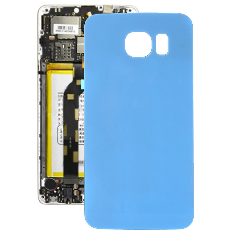 For Galaxy S6 Edge / G925 Original Battery Back Cover (Baby Blue)