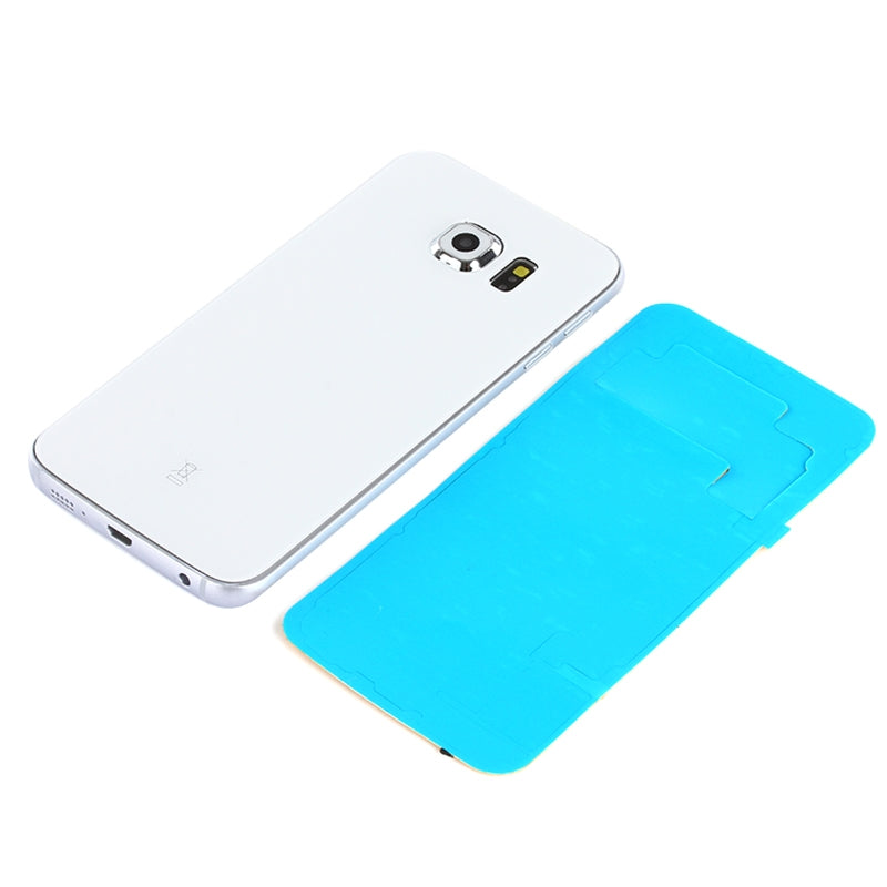 For Galaxy S6 Edge / G925 Original Battery Back Cover (White)