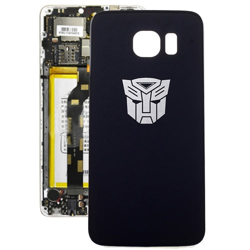For Galaxy S6 Trans Formers Pattern  Battery Back Cover (Black)