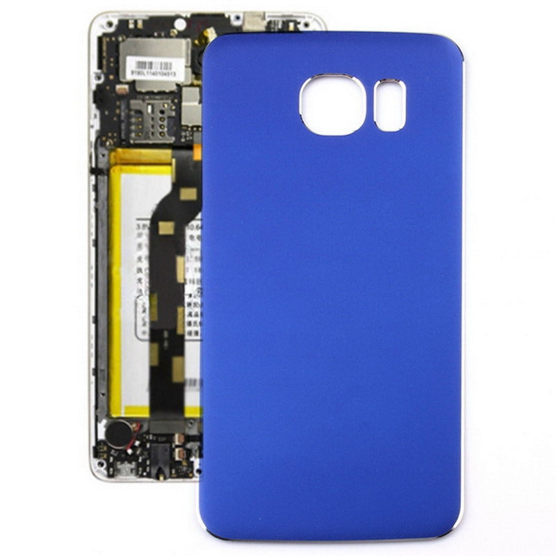For Galaxy S6 Matte Metal  Battery Back Cover (Dark Blue)