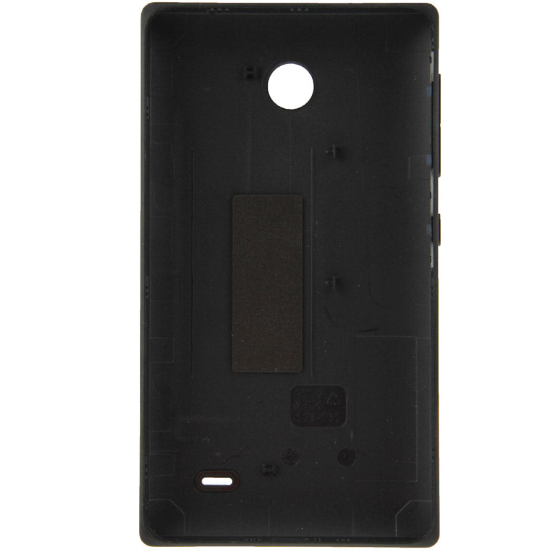 Original Plastic Battery Back Cover + Side Button for Nokia X (Black)