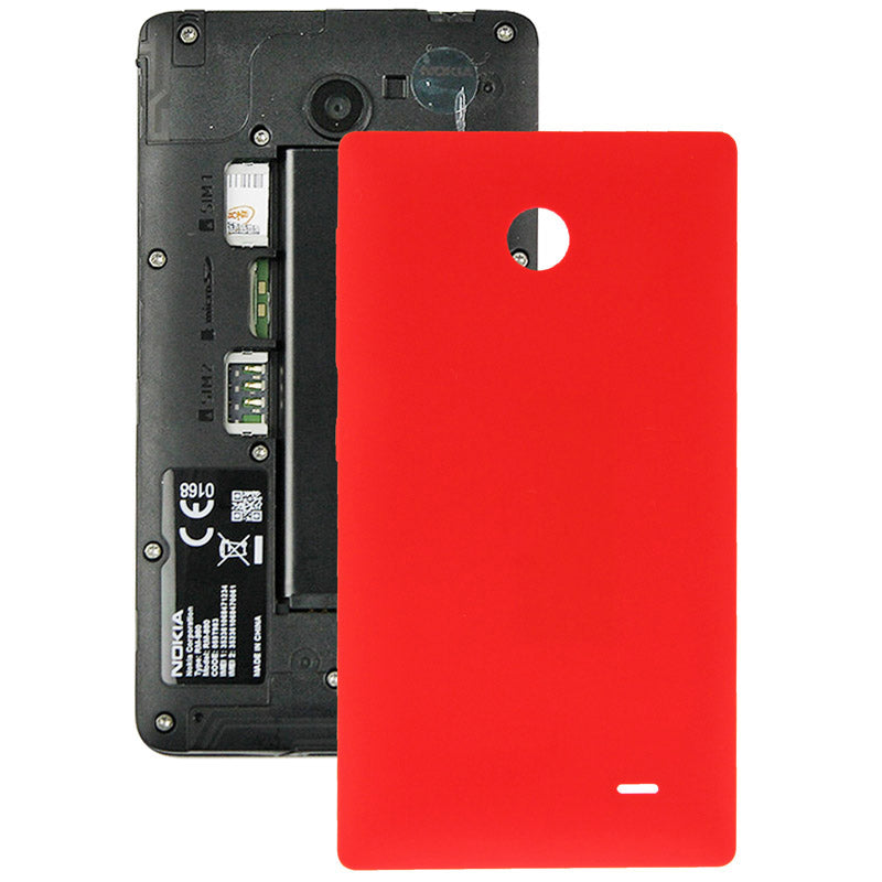 Original Plastic Battery Back Cover + Side Button For Nokia X(Red)