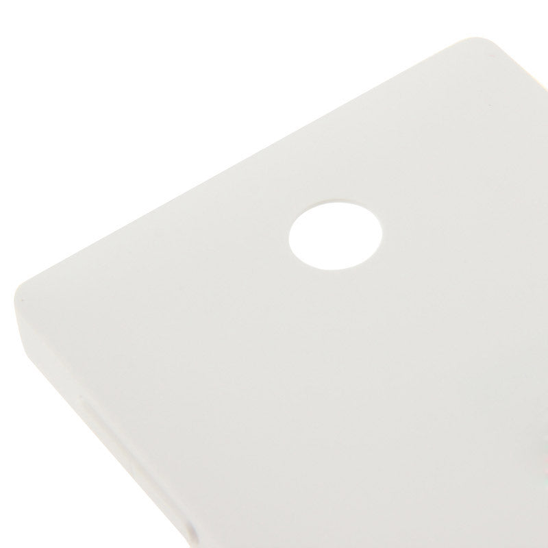 Original Plastic Battery Back Cover + Side Button For Nokia X (White)
