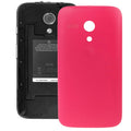Solid Color Plastic  Battery Back Cover for MOTO G / XT1032(Magenta)