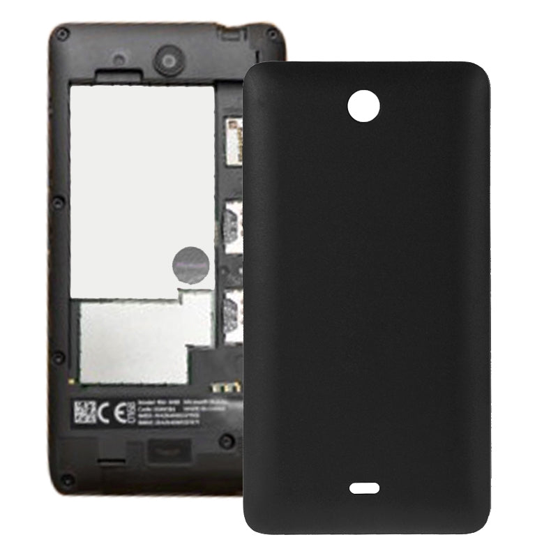 Frosted Surface Plastic Back Housing Cover for Microsoft Lumia 430(Black)