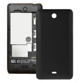 Frosted Surface Plastic Back Housing Cover for Microsoft Lumia 430(Black)