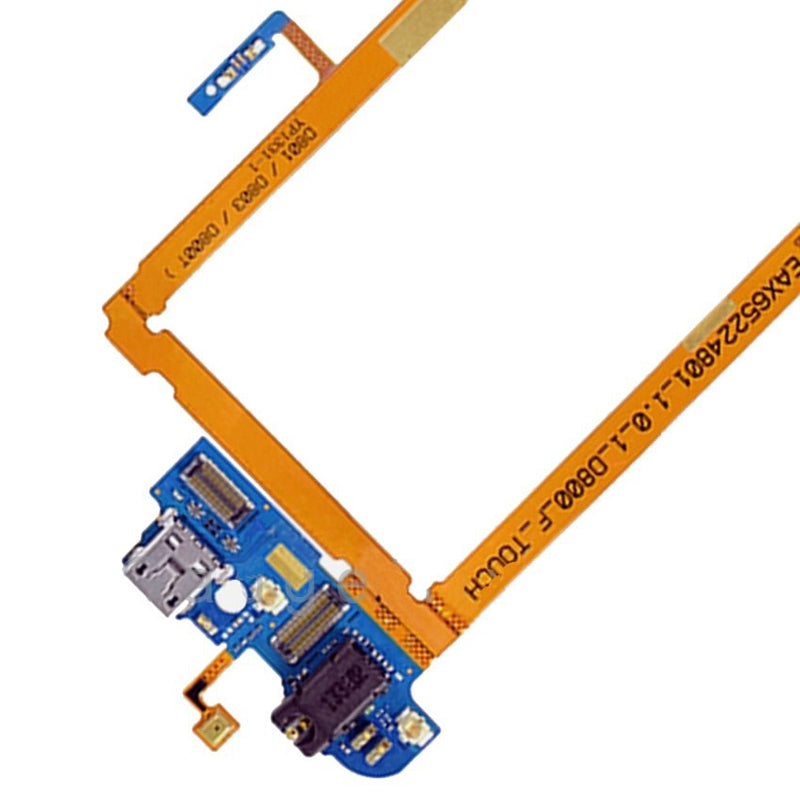 USB Charging Connector Port Flex Cable & Earphone Audio Jack Flex Cable & Microphone Flex Cable  for LG G2 / D800 / D801 / D803 / D800T