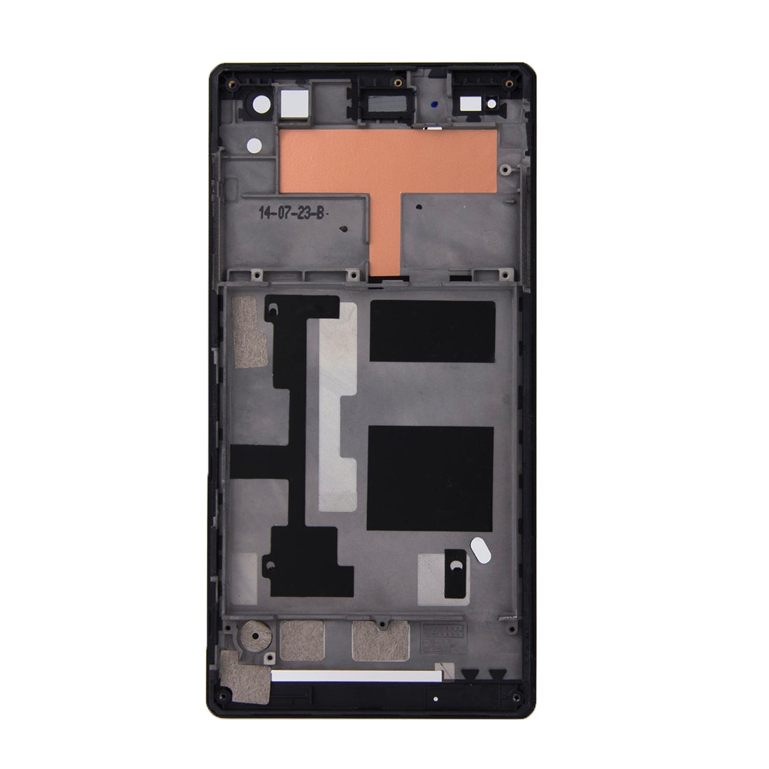 Front Housing  with Adhesive for Sony Xperia C3(Black)