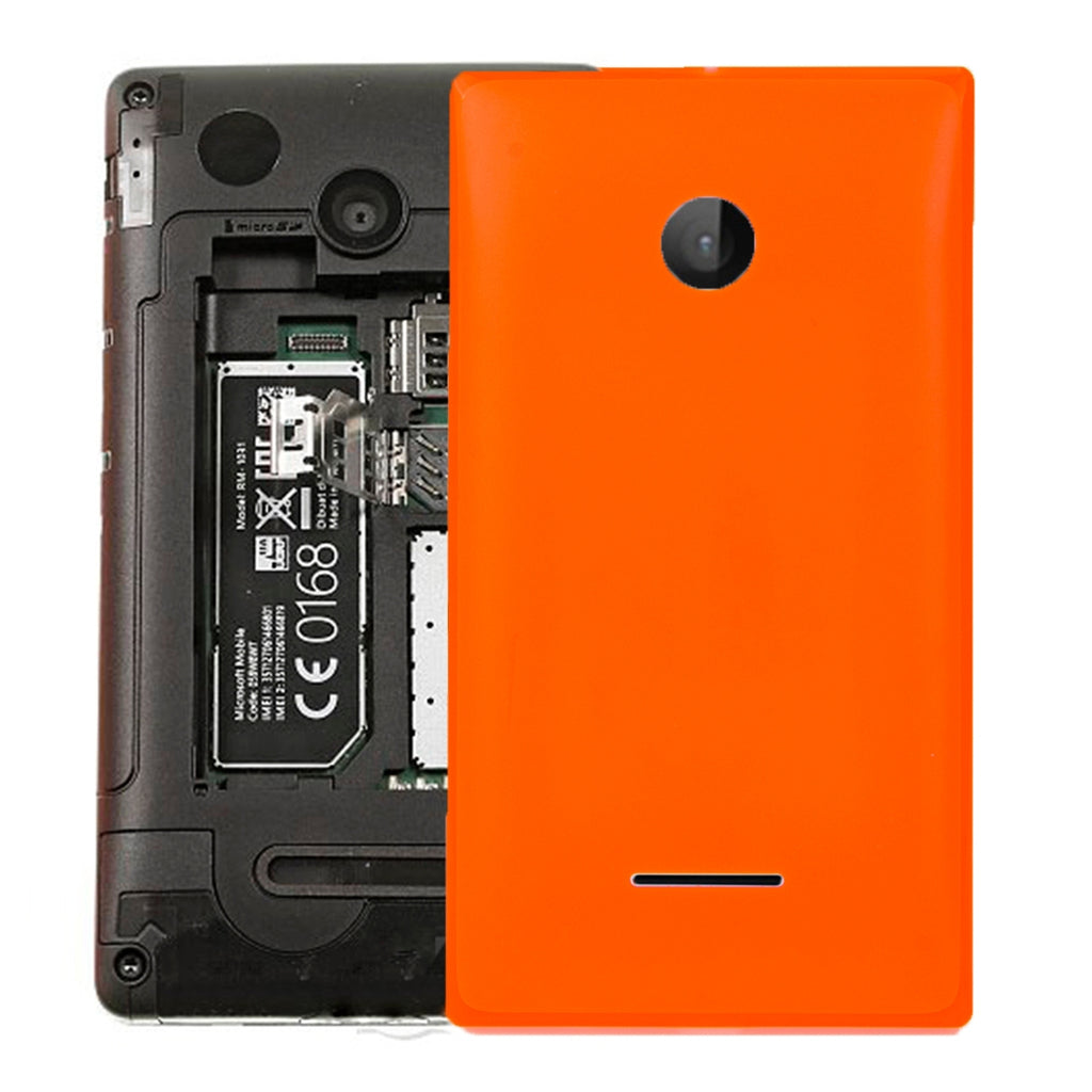 Solid Color Battery Back Cover for Microsoft Lumia 532(Orange)