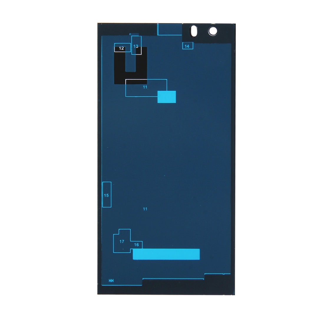 for ZTE Star 1 Glass Battery Back Cover with Adhesive(Black)