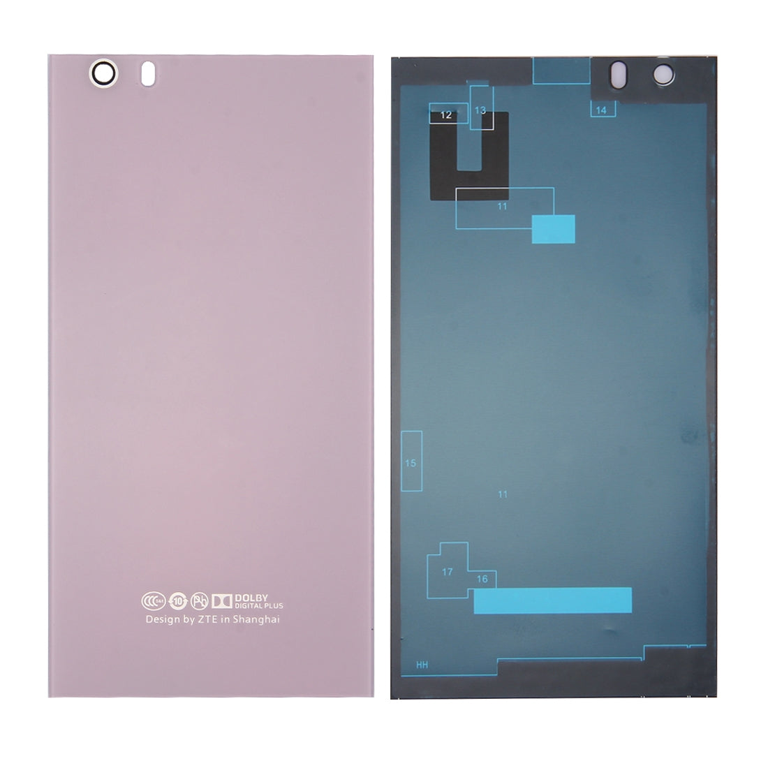 for ZTE Star 1 Glass Battery Back Cover with Adhesive(Pink)