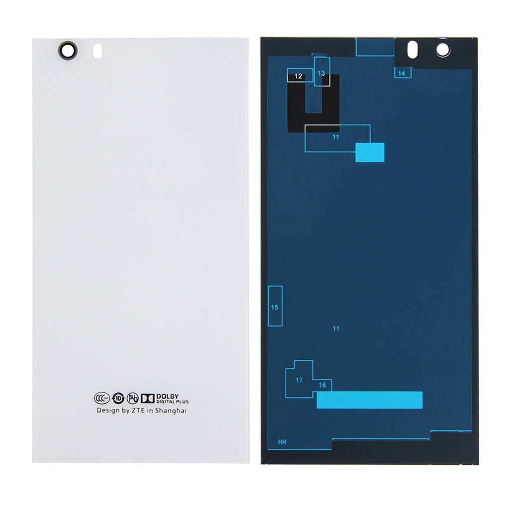 for ZTE Star 1 Glass Battery Back Cover with Adhesive(White)