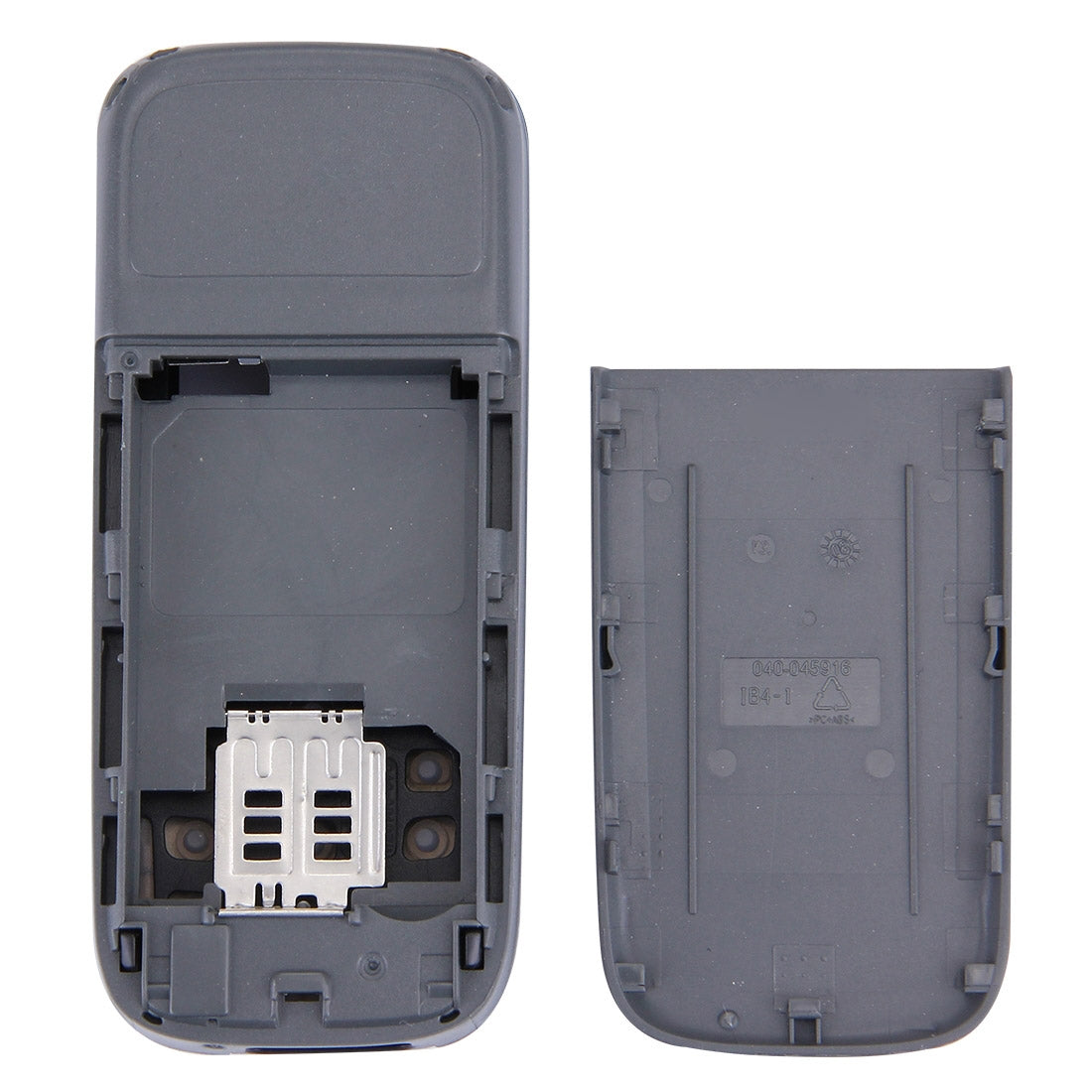 Full Housing Cover (Front Cover + Middle Frame Bezel + Battery Back Cover) for Nokia 1200 / 1208 / 1209(Black)
