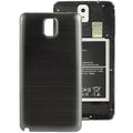 For Galaxy Note III / N9000 Full Metallic Brushed  Battery Cover with Black Frame (Black)