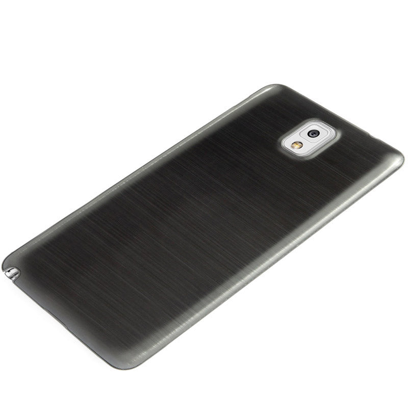 For Galaxy Note III / N9000 Full Metallic Brushed  Battery Cover with Black Frame (Black)