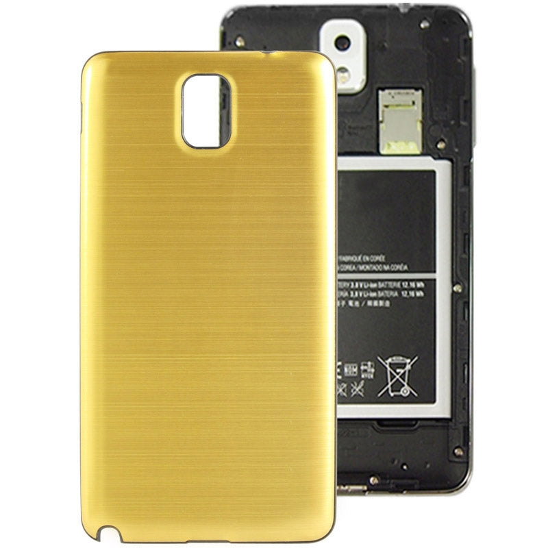 For Galaxy Note III / N9000 Full Metallic Brushed  Battery Cover with Black Frame