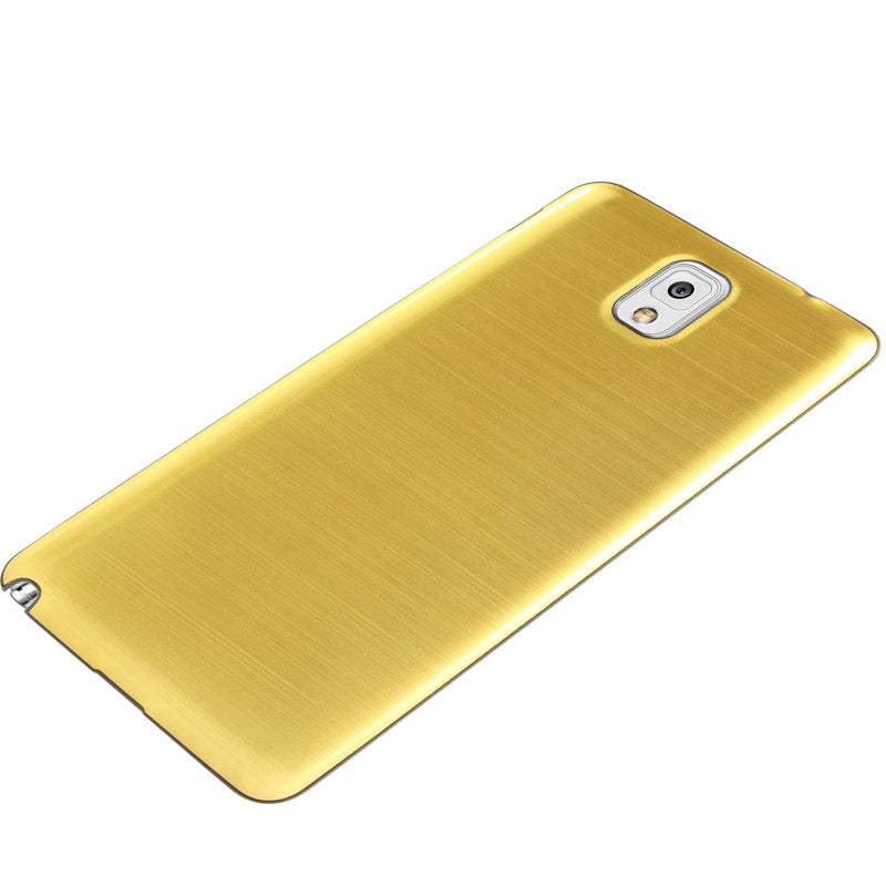 For Galaxy Note III / N9000 Full Metallic Brushed  Battery Cover with Black Frame