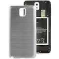 For Galaxy Note III / N9000 Full Metallic Brushed  Battery Cover with White Frame
