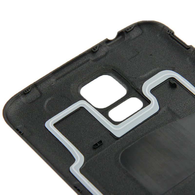 For Galaxy S5 / G900 Original Plastic Material Battery Housing Door Cover with Waterproof Function (Black)