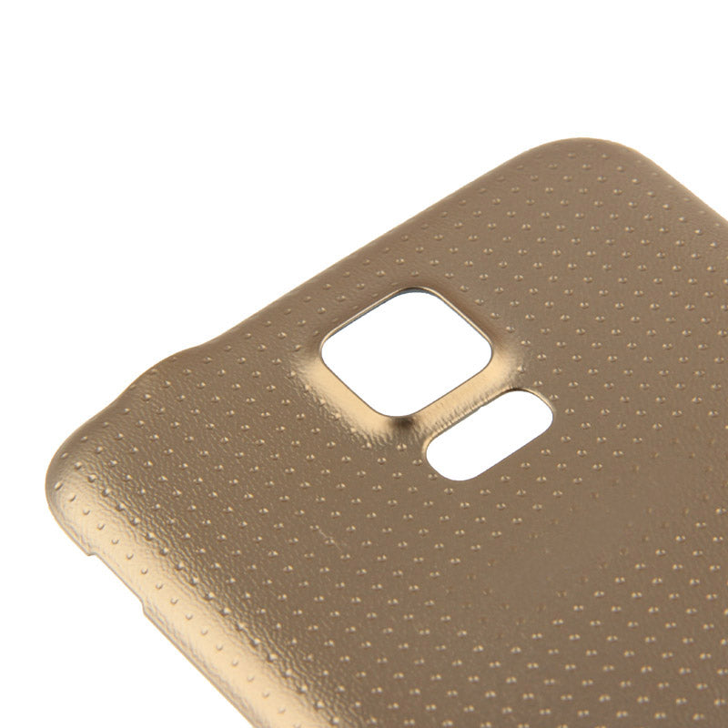 For Galaxy S5 / G900 High Quality Plastic Material  Battery Housing Door Cover with Waterproof Function (Gold)