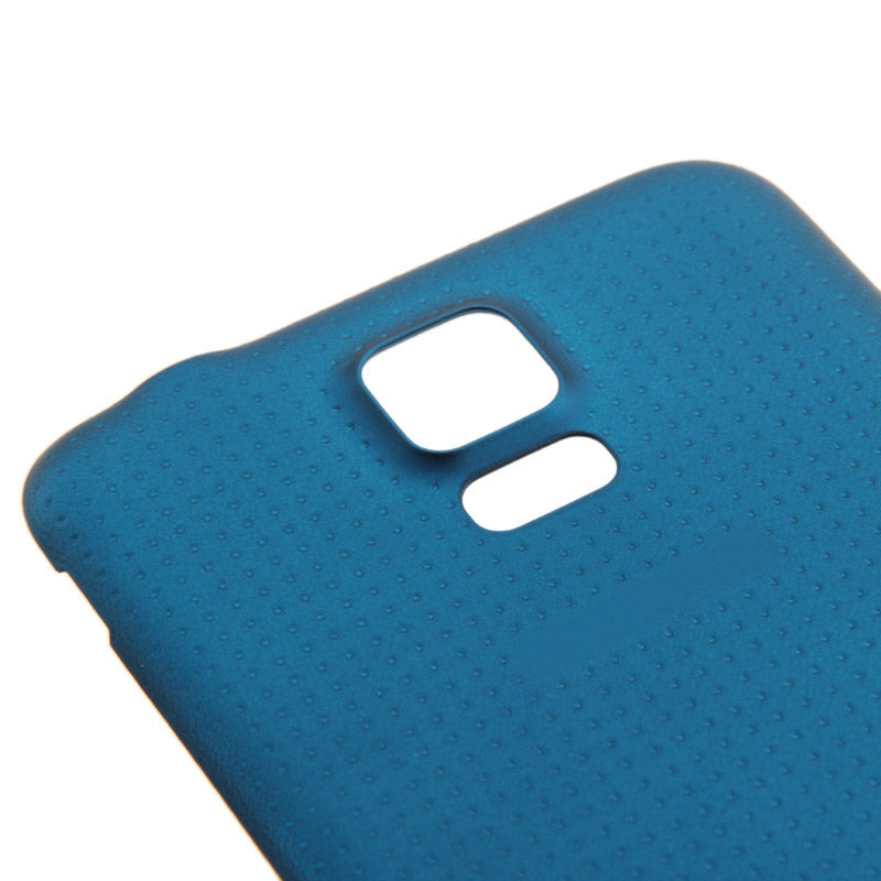 For Galaxy S5 / G900 Original Plastic Material Battery Housing Door Cover with Waterproof Function (Blue)