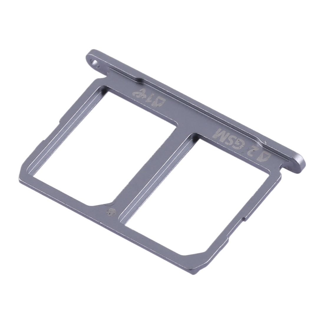 For Galaxy S6 2 SIM Card Tray (Grey)