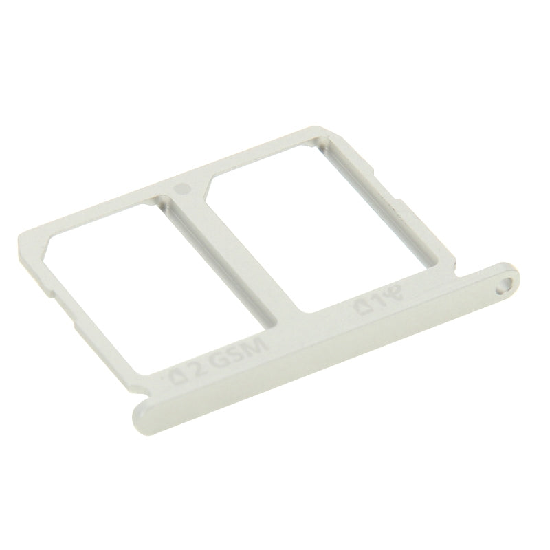 For Galaxy S6 2 SIM Card Tray (Silver)