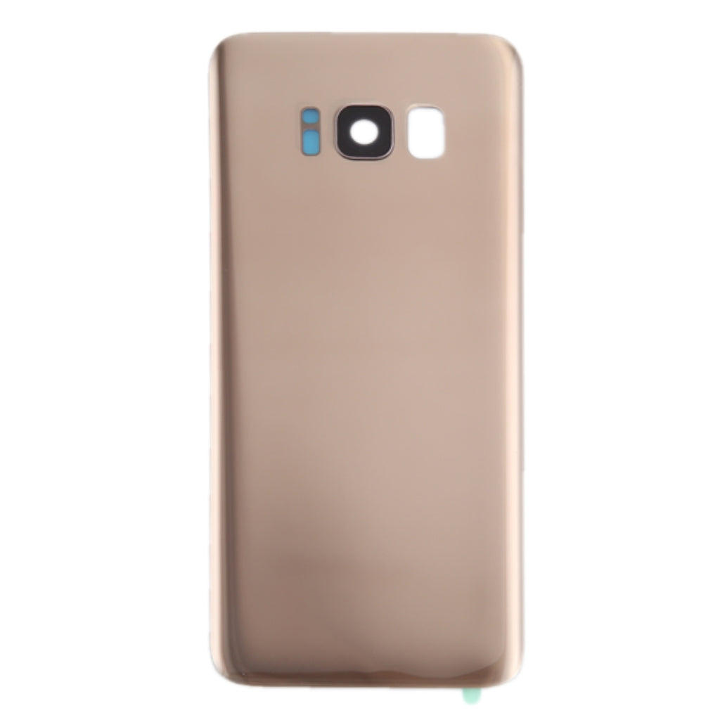 For Galaxy S8 / G950 Battery Back Cover with Camera Lens Cover & Adhesive (Gold)