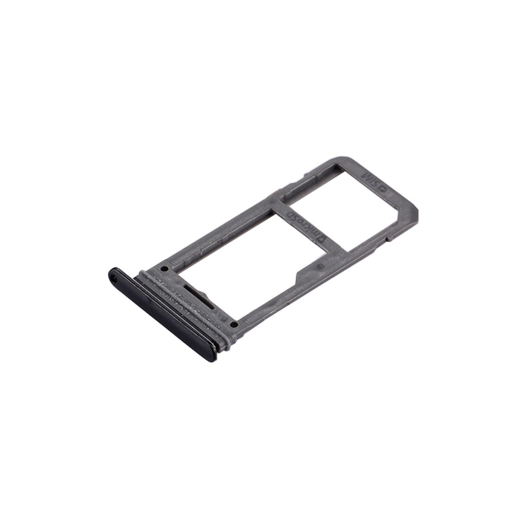 For Galaxy S8 SIM Card Tray + Micro SD Tray (Black)