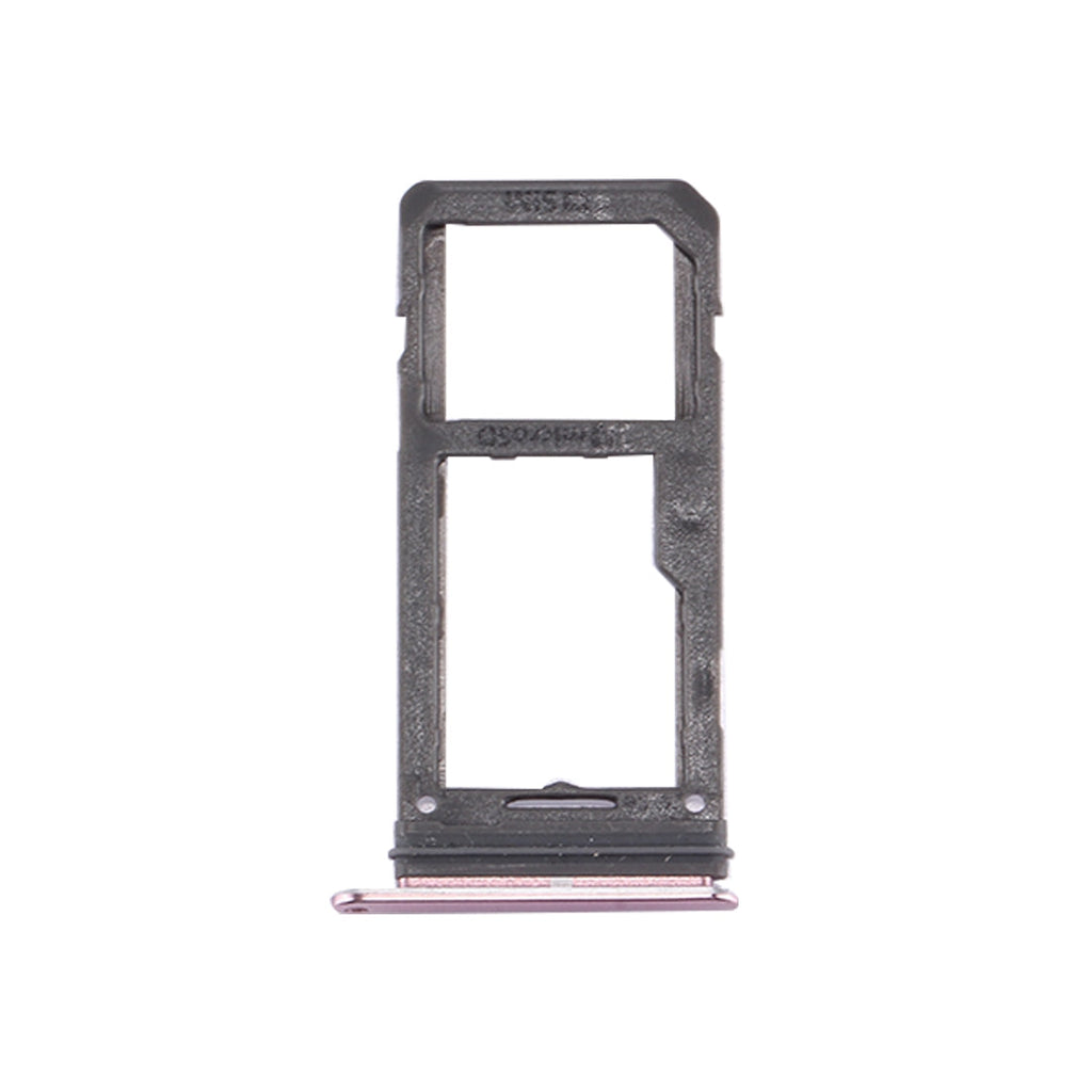 For Galaxy S8 SIM Card Tray + Micro SD Tray (Pink)