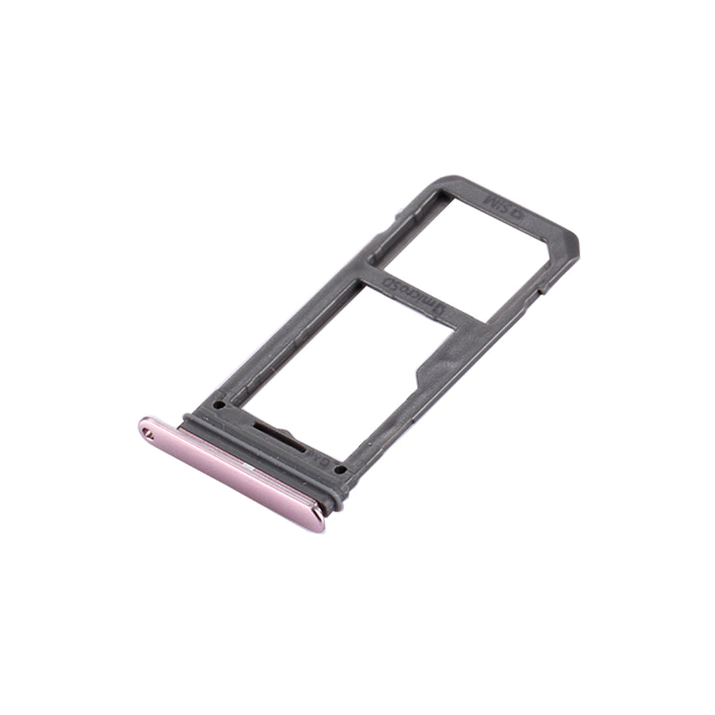 For Galaxy S8 SIM Card Tray + Micro SD Tray (Pink)