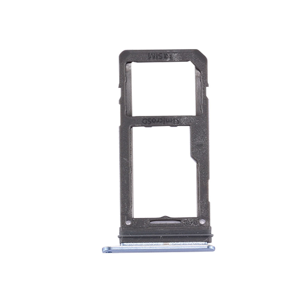 For Galaxy S8 SIM Card Tray + Micro SD Tray (Blue)